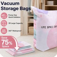 Thickened Vacuum Compression Bag Large Plastic Storage Bags For Storing Clothes Blankets Compression Empty Bag Covers Travel Bag