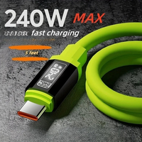 240W USB C Fast Charging Cable 0.3M 1M 1.5M 2M USB Type C to Type C Data Cord PD 3.0 for Huawei Xiaomi Samsung Laptop Phone