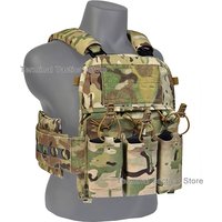 Tactical Vest Ferro Plate Carrier V5 FCPC Hunting Airsoft Vest Body Armor Portable MOLLE System Front Flap Triple Magazine Pouch