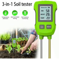 1-5PCS Digital Soil Tester PH/Moisture/Temperature High Accuracy Soil Meter with Backlight for House Plants Garden Lawn Farm