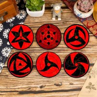 S-Sharingan N-NarutoS Anime Badge Brooch Creative Figure Brooches Bag Hat Clothing Accessories Gifts