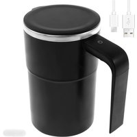 Magnetic Stirring Coffee Cup USB Charging With Digital Display And Spill Proof Lid For Home And Office Use