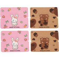 50pcs 5x6.5cm Cute Rabbit Bear Cartoon Hanging Cards Tag for DIY Jewelry Retail Hair Accessory Display Tag Handmade Packing Card