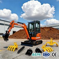 0.8Ton/1.0T Mini Excavator Pelle Hydrauliques Construction Digger For Small Farm Escavadeira Manufacturer Direct China