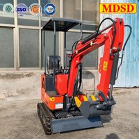 Factory Price 1.5 Ton Small Excavator CE/EPA Hydraulic Crawler Digger Agricultural Construction Machinery Excavator DDP Shipping