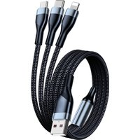 3 In 1 Fast Charging Cable 65W For Xiaomi iPhone Poco Micro USB Type C Charger Cable Cord Multiple Usb C Charging Wire Line