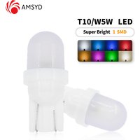 10PCS T10 LED Lesen Licht 1SMD W5w Birne Led Automotive Auto Instrument Autos Kennzeichen Lampe Kennzeichen Lichter 6V