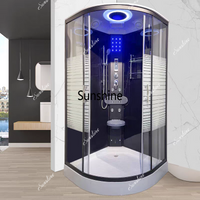 Whirlpool Massage Glass Shower Cabin Computerized Hydrom Assage Wet Steam Bathroom Shower Room