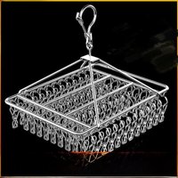 Stainless Steel Thickened Clothes Hanger for Home Use Clothes Drying Rack Iron Coat Hanger Large Coat Hook Holder