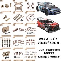 RC Car 100% applicable MJX 7303-7304 Spare Parts Car shell Metal version Pull Rod Servo Swing Arm Tire Suspension