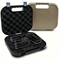 Tactical Pistol Case with Padded Foam Fits Glock G17/G19/G43 Lockable Hard Shell Handgun Storage Box Shooting Hunting Accessory