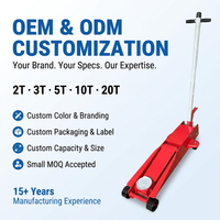 Source Factory Crocodile Long Floor Jack Heavy Duty Hydraulic OEM Trolley Jack 3 Ton Car Jack