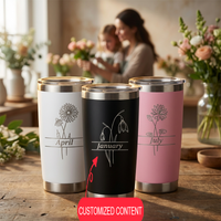 Customised Logo Thermos Flasks, Vacuum-insulated Outdoor Coffee Mugs, Personalised Stainless Steel Water Bottles, Birthday Gifts