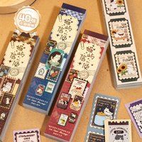 20/40 pcs PET Die cut Stickers book Cute Cat Stamp Style Decorative handmade Scrapbooking Material Diary Album Craft Supplies