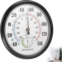 Outdoor Thermometer Hygrometer High Accuracy Hygrometer Thermometer Wall Mounted Temperature Humidity Meter Gauge For Indoor Sau