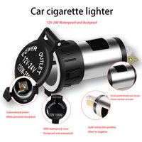 Auto 12V-24V 120W-250W Cigarette Lighter Socket Power Plug Outlet Replacement Parts for Car Truck Cigarette Lighter Splitter