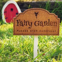 1 Piece Fairy Garden Sign - Creative Fairy Garden Plaque, Suitable for Outdoor Landscape Decoration