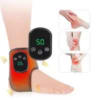 USB Electric Heated Ankle Massager 2-Pack Wireless Intensities Levels Foot Modes & 3 Rechargeable Care Heat 8 Device 5 Ankl Q4N5