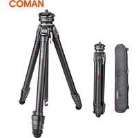 COMAN Zero F38 Carbon Fiber Tripod Lightweight Tripods With Ball Head F38 Quick Release Plate For DSLR Camera Smartphone iPhone