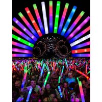 20/30pcs LED Foam Glow Sticks Cheer Tube Wedding Baton Wands 3 Modes Flashing Strobe Stick Glow in The Dark Party Supplies