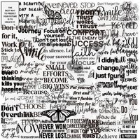 50-Pack Transparent PET English Motivational Quote Stickers for Tablet Phone Case Diary Guitar Luggage Stationery Decoration