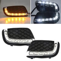 1 paire de feux de jour LED DRL pour Mercedes Benz Smart Fortwo 2008 2009 2010 2011 Accessoires de voiture Feux de jour LED