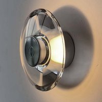 2026 Italian Minimalist Round Crystal Bedside Wall Lamp Modern LED Sconce Art Deco for Living Room Corridor Mirror Lights