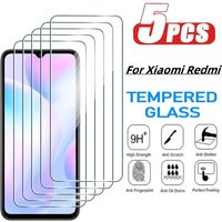 5Pcs Tempered Glass For Xiaomi Redmi Note 12T 12R 13 Pro 14 4G 5G Note 12 Pro+Screen Protector Redmi 13C 13R 14R 12 12C