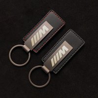 Leather Metal Car Key Chain Keychain Car Key Ring For BMW M Performance F20 F40 F22 F30 E90 F32 F06 F07 F46 E60 M5 Sticker