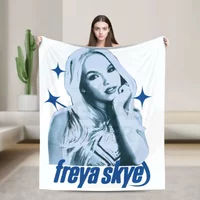 Super Soft Freya Skye Throw Blanket for Travel Office or Home Use Cozy Blanket for Sofa Bed Couch Perfect Gift Idea
