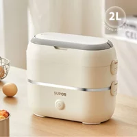 Heating lunch box can be plugged in for office workers to keep warm with electric steaming and self-heating lunch box portable