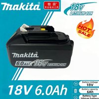 100% original 18V 6Ah Makita battery, used for high-capacity rechargeable power tools, backup lithium-ion battery+charger