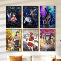 Romance Anime R-Rascal Does Not DreamS Poster Versatile HD Waterproof Self-Adhesive Wall Art Decor for Home Bedroom