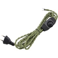 2m 3meters AC 220V-250V Vintage EU Plug Power Cords Retro Twisted Cable with Dimmer Switch