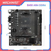MACHINIST B450 Motherboard AMD Processor DDR4 Memory Dual-channel AM4 Mainboard NVME M.2 (Supports Ryzen 5500 5600 5600G CPU)