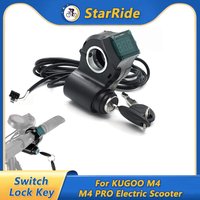 Ignition Lock with 2 Keys for KUGOO M4 PRO Electric Scooter Cylinder Starter Switch Locks Keys Kick Scooter Replacement Parts