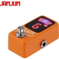 JAMJUM Guitar Tuner High-Precision – Silent Tuning/True Bypass/LED Display/for Electric Acoustic Bass