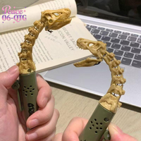 1Pcs Gag Joke Prop Open Mouth Dinosaur Gel Ink Pen Cute Funny Dinosaur Gel Pen For Over 5 Years Old Teens Pupils Journaling