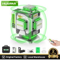 Huepar ZK04CG-L 4D 16 Lines Laser Level ±2mm High Accuracy Green Beam Self-leveling Cross Line Laser with 8000mAh Li-ion Battery