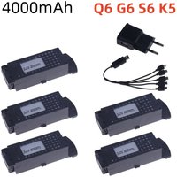 Q6 S6 G6 3.7V 4000mah Large Capacity Remote-controlled Drone RC Quadcopter Model Battery Upgrade 3000MAH 3.7V Battery For q6 s6
