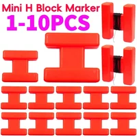 1-10PCS Mini H BlocK Marker Float Fishing Line Equipment Markers Float Carp Fishing Line Markers Equipment Tools