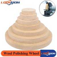 Loonpon 75-300mm Wool Polishing Wheel Angle Grinder Wheel Buffing Pads Felt Polishing Disc For Metal Glass Marble Ceramics