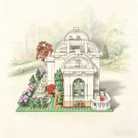 2025 New 3792 pieces of beautiful botanical garden large modular building set building street view building block toys
