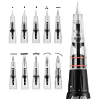 50pcs Disposable Sterilized Permanent Makeup Cartridge Needles For Biomaser Tattoo Pen Machine Needles Tips Tattoo Accessories