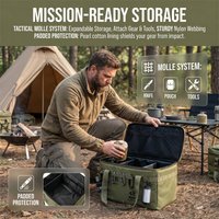 Foldable Outdoor Storage Box Multifunctional Tactical Bag for Picnic Camping Equipment Tableware Kitchenware Home Use