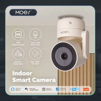MOES Tuya WiFi Smart Home Security Camera, Indoor Pan/Tilt 4MP HD, Night Vision, Motion Sound Detection,Panoramic Patrol Monitor