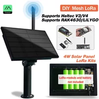 4W Solar Panel 868 915Mhz Battery Outdoor Waterproof Heltec LoRaWAN Meshtastic APP For RAK4631 LILYGO ESP32 Arduino Diy LoRa IoT