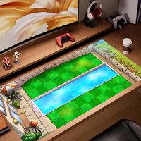 PVZ MAPS Mouse Pad Tapetes de Mesa Teclado, Borracha Kawai, Tapete de Mesa Antiderrapante, XXL90x40cm