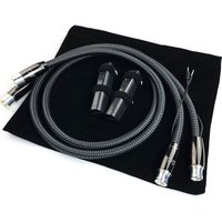 Pair WEL Signature HiFi Audio Line Male To Female PSS Silver XLR Balanced Cable with Noise-Dissipation System
