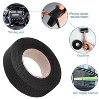 High Temp Wire Harness Wrapping Tape Self-Adhesive Automotive Wiring Harness Fabric Tape for Car Noise Damping